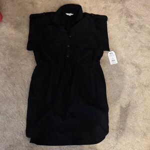 Black Button-Up Dress
